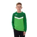 JAKO Sport-Langarmshirt Sweat Iconic (Polyester-Stretch-Fleece) grün/dunkelgrün Kinder