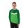 JAKO Sport-Langarmshirt Sweat Iconic (Polyester-Stretch-Fleece) grün/dunkelgrün Kinder