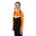 JAKO Sport-Langarmshirt Sweat Iconic (Polyester-Stretch-Fleece) schwarz/naonorange Kinder