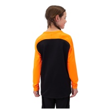 JAKO Sport-Langarmshirt Sweat Iconic (Polyester-Stretch-Fleece) schwarz/naonorange Kinder