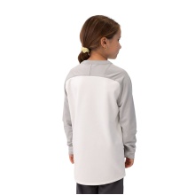 JAKO Sport-Langarmshirt Sweat Iconic (Polyester-Stretch-Fleece) weiss/grau/anthrazitgrau Kinder