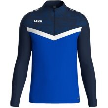 JAKO Langarmshirt Ziptop Iconic (angenehmer Tragekomfort) royalblau/marineblau Kinder