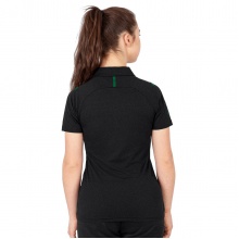 JAKO Sport-Polo Challenge (Polyester-Stretch-Jersey) schwarzmeliert/grün Damen
