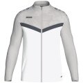 JAKO Polyesterjacke Iconic (100% rec. Polyester) weiss/grau/anthrazitgrau Kinder