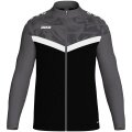 JAKO Polyesterjacke Iconic (100% rec. Polyester) schwarz/anthrazitgrau Kinder