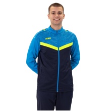 JAKO Polyesterjacke Iconic (100% rec. Polyester) marineblau/hellblau/gelb Herren