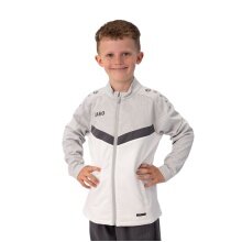 JAKO Polyesterjacke Iconic (100% rec. Polyester) weiss/grau/anthrazitgrau Kinder