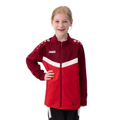 JAKO Polyesterjacke Iconic (100% rec. Polyester) rot/weinrot Kinder