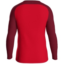 JAKO Sport-Langarmshirt Sweat Iconic (Polyester-Stretch-Fleece) rot/weinrot Kinder