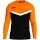 JAKO Sport-Langarmshirt Sweat Iconic (Polyester-Stretch-Fleece) schwarz/naonorange Kinder