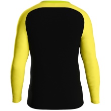 JAKO Sport-Langarmshirt Sweat Iconic (Polyester-Stretch-Fleece) schwarz/gelb Kinder