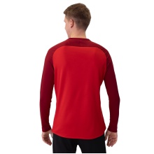 JAKO Sport-Langarmshirt Sweat Iconic (Polyester-Stretch-Fleece) rot/weinrot Herren