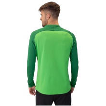 JAKO Sport-Langarmshirt Sweat Iconic (Polyester-Stretch-Fleece) grün/dunkelgrün Herren