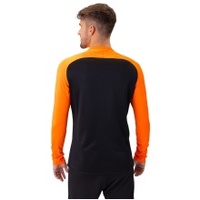 JAKO Sport-Langarmshirt Sweat Iconic (Polyester-Stretch-Fleece) schwarz/neonorange Herren