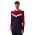 JAKO Sport-Langarmshirt Sweat Iconic (Polyester-Stretch-Fleece) marineblau/rot Herren