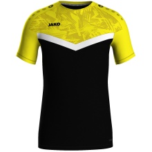 JAKO Sport-Tshirt Iconic (Polyester-Micro-Mesh) schwarz/gelb Kinder