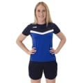 JAKO Sport-Tshirt Iconic (Polyester-Micro-Mesh) royalblau/marineblau Damen