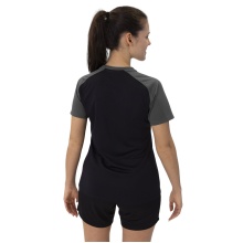 JAKO Sport-Tshirt Iconic (Polyester-Micro-Mesh) schwarz/anthrazitgrau Damen
