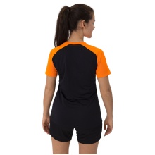 JAKO Sport-Tshirt Iconic (Polyester-Micro-Mesh) schwarz/neonorange Damen