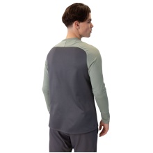 JAKO Sport-Langarmshirt Sweat Iconic (Polyester-Stretch-Fleece) anthrazitgrau/mintgrün Herren