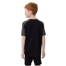 JAKO Sport-Tshirt Iconic (Polyester-Micro-Mesh) schwarz/anthrazitgrau Kinder