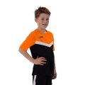 JAKO Sport-Tshirt Iconic (Polyester-Micro-Mesh) schwarz/neonorange Kinder