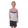 JAKO Sport-Tshirt Iconic (Polyester-Micro-Mesh) hellgrau/pink/anthrazitgrau Kinder