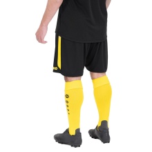 JAKO Sporthose Power (Polyester-Interlock, elastisch, schnelltrocknend) kurz schwarz/gelb Herren