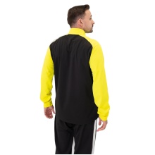 JAKO Trainingsanzug Polyester Iconic (Jacke und Hose, sportiver Schnitt) schwarz/gelb Herren