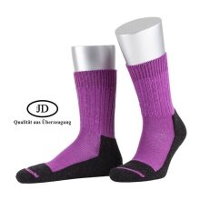 JD Outdoorsocke Wool Strong (Merinowolle) violett - 1 Paar