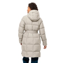 Jack Wolfskin Winter-Daunenmantel Frozen Lake Coat 2024 (winddicht, wasserabweisend, atmungsaktiv) beige Damen