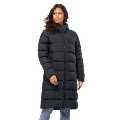 Jack Wolfskin Winter-Daunenmantel Frozen Palace Coat 2024 (winddicht, wasserabweisend) phantomgrau Damen