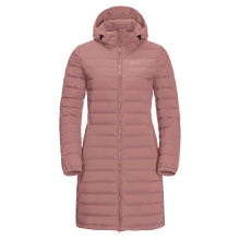 Jack Wolfskin Winter-Daunenmantel Glowing Mountain Coat (winddicht, warm, PFC-frei) rosa Damen
