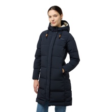 Jack Wolfskin Winter-Daunenmantel Nordlicht Coat (Fleece-Futter) navyblau Damen