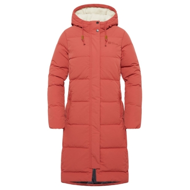 Jack Wolfskin Winter-Daunenmantel Nordlicht Coat (Fleece-Futter) rot Damen