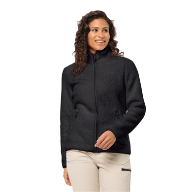 Jack Wolfskin Fleecejacke High Curl (Sherpafleece, warm, atmungsaktiv) schwarz Damen