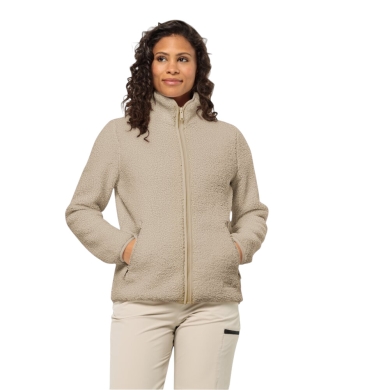 Jack Wolfskin Fleecejacke High Curl (Sherpafleece, warm, atmungsaktiv) beige Damen