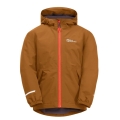 Jack Wolfskin Übergangsjacke Snowy Days 2023 (wasser- und winddicht, Fleece-Futter) hellbraun Kinder (164-176)