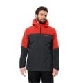 Jack Wolfskin Winterjacke Glaabach 3in1 (wasserdicht, winddicht, mit Fleece-Innenjacke) rot Herren