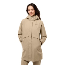 Jack Wolfskin Wintermantel Baylight 3in1 Coat (wasserdicht, winddicht) hellbraun Damen