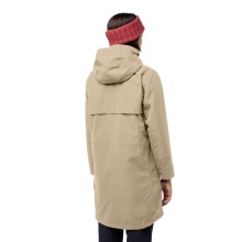 Jack Wolfskin Wintermantel Baylight 3in1 Coat (wasserdicht, winddicht) hellbraun Damen