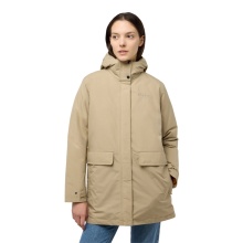 Jack Wolfskin Wintermantel Wintertor Parka (wasserdicht, Fleece-Futter) hellbraun Damen