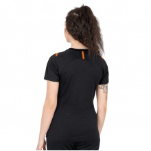 JAKO Sport-Shirt Challenge - Polyester-Stretch-Jersey - schwarz/orange Damen