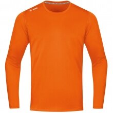 JAKO Sport-Langarmshirt Run 2.0 (100% Polyester, atmungsaktiv) orange Herren