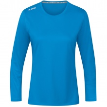 JAKO Sport-Langarmshirt Run 2.0 (100% Polyester, atmungsaktiv) blau Damen