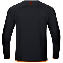 JAKO Langarmshirt (Sweat) Challenge - optimale Bewegungsfreiheit - schwarz/orange Jungen