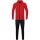 JAKO Trainingsanzug Challenge mit Kapuze (Jacke und Hose) rot/schwarz Jungen