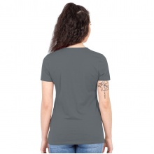 JAKO Freizeit-Shirt Organic (Bio-Baumwolle) dunkelgrau Damen