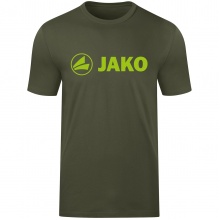 JAKO Freizeit-Tshirt Promo (Bio-Baumwolle) khaki/neongrün Jungen