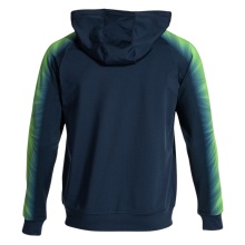 Joma Kapuzenjacke Elite XI Full-Zip (Fleece-Futter) marineblau/gelb Herren